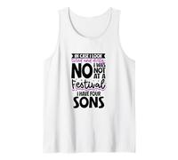 Tired Mom in Chaos - Four sons Tank Top