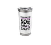 Tired Mom in Chaos - Three Daughters Stainless Steel Insulated Tumbler