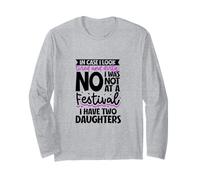 Tired Mom in Chaos - Two Daughters Long Sleeve T-Shirt