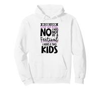 Tired Mom in Chaos - two kids Pullover Hoodie