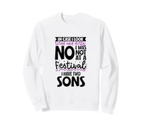 Tired Mom in Chaos - two sons Sweatshirt