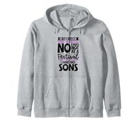 Tired Mom in Chaos - two sons Zip Hoodie