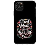Tired Mom In Her Baking Era Cute Pastel Hearts Case for iPhone 11 Pro Max