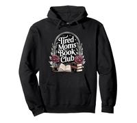Tired Moms Book Club, Dark Academia Cozy Bookworm Mom Life Pullover Hoodie