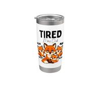 Tired Moms Club Funny Fox Mom Stainless Steel Insulated Tumbler