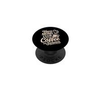 Tired Moms Club We Need Coffee To Survive Mother - PopSockets Adhesive PopGrip