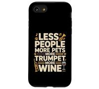 Tired Musician Needs Wine And Pets Funny Music Case for iPhone SE (2020) / 7/8