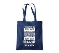 Tired of Being Sober Funny Tote Shopping Bag 10 Litres Capacity 42 x 38cm