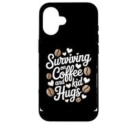 Tired Parenting Love Coffee Parent Case for iPhone 16