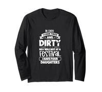 Tired Parents in Chaos - four daughters Long Sleeve T-Shirt