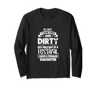 Tired Parents in Chaos - teenage daughter Long Sleeve T-Shirt