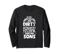 Tired Parents in Chaos - two sons Long Sleeve T-Shirt
