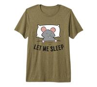 Tired Rat Let Me Sleep Funny Rat Pajama Premium T-Shirt