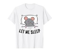 Tired Rat Let Me Sleep Funny Rat Pajama T-Shirt