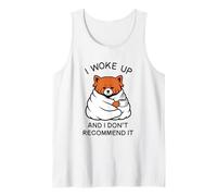 Tired Red Panda i Woke up and i Don't Recommend it w Coffee Tank Top