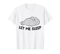 Tired Seal Let Me Sleep Funny Seal Pajama T-Shirt