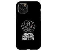 Tired Sip Mom Surviving Motherhood Case for iPhone 11 Pro