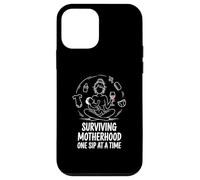 Tired Sip Mom Surviving Motherhood Case for iPhone 12 mini
