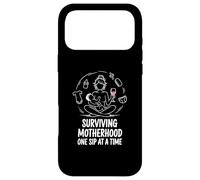 Tired Sip Mom Surviving Motherhood Case for iPhone 17 Pro Max