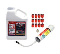 TireJect 5-in-1 Off-Road Tire Sealant - gallon Kit to Repair and Prevent Flat Tires applicate up to 16 ATV Tires Large Tractors Farm Equipment More
