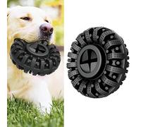 Tires Dog Chew Toy Bite Resistant Durable Teeth Cleaning Dispenser for Large Dogs with Food Filling 13.7cm