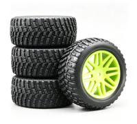 Tires Wheels For HSP For HIMOTO For REDCAT 94170 1/10 Rc Car Part | Set of 4pcs 95mm For rally tires with plastic rims for 1/10 cars, giving grip on dirt and asphalt RC Tires Hub Wheel