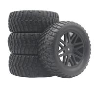 Tires Wheels For HSP For HIMOTO For REDCAT 94170 1/10 Rc Car Part | Set of 4pcs 95mm For rally tires with plastic rims for 1/10 cars, giving grip on dirt and asphalt RC Tires Hub Wheel