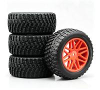 Tires Wheels For HSP For HIMOTO For REDCAT 94170 1/10 Rc Car Part | Set of 4pcs 95mm For rally tires with plastic rims for 1/10 cars, giving grip on dirt and asphalt RC Tires Hub Wheel