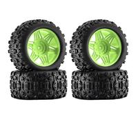 Tires Wheels Set For Arrma For Mini For Kraton 3S For BLX 1/16 Rc | Plastic wheels with rubber tires and 12mm hex upgrade for reliable 1/16 off-road truck traction car. RC Tires Hub Wheel