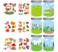 TirEurt 24Pcs Make a Scene Spring Animal Sticker Mix and Match DIY Craft Sticker for Kids, Multicolor, Paper, Cartoon Style, Sticker Sheet