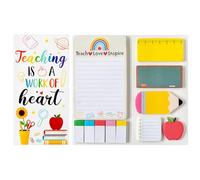 TirEurt 550 Sheets Teacher Sticky Notes Set Teacher Appreciation Gifts Bundle Writing Memo Pads Classroom Self-Stick Notes Pads Classroom School Supplies Page Marker Gift for Teacher Student
