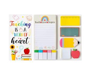 TirEurt 550 Sheets Teacher Sticky Notes Set Teacher Appreciation Gifts Bundle Writing Memo Pads Classroom Self-Stick Notes Pads Classroom School Supplies Page Marker Gift for Teacher Student