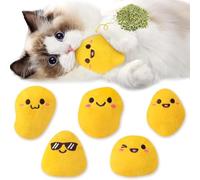 TirEurt Cat Catnip Toys 5Pcs Fall Funny Yellow Fried Chicken Nuggets Indoor Cat Toys, Kitten Chew Bite Kick Interactive Supplies for Pet Lovers Kitten Birthday Present Autumn Harvest Gift