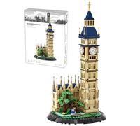 Tirff Elizabeth Tower Building Blocks, Big Ben Architecture Mirco Bricks Model, Iconic London Landmark, Premium Home Accent for Home Decoration - 738 Pieces