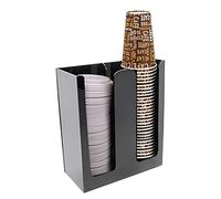 Tirifer Paper Coffee Cup Organizer Dispenser Disposable Cup Lid Holder Presentation Storage Coffee Milk Tea Shop Restaurant Accessories Halloween Party Supplies