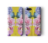 Tirita Flip Wallet Case Compatible with iPhone 7/8 / SE 2020 / SE 2022 Cover PU Leather Botany Hydrangea Floral Flowers