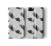 Tirita Flip Wallet Case Compatible with iPhone 7/8 / SE 2020 / SE 2022 Cover PU Leather PRINTED GLITTER, NOT REAL GLITTER Marble Gold Pink Charcoal Floral Flowers