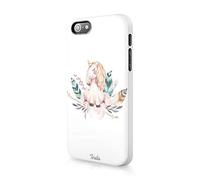 Tirita Hard Case Cover Compatible with iPhone 7/8 / SE 2020 / SE 2022 PRINTED GLITTER, NOT REAL GLITTER Magical Unicorns Heart Pastel Colours Pink Stars