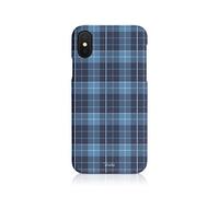 Tirita Hard Phone Case Compatible with iPhone 11 Pro Blue Plaid