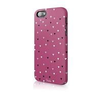 Tirita Hard Phone Case Compatible with iPhone 11 Pro Love Floating Falling Hearts Rain Polka