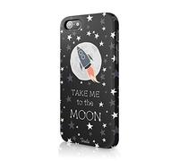 Tirita Hard Phone Case Compatible with iPhone 11 Pro Max Hard Cover PRINTED GLITTER, NOT REAL GLITTER Moon Phases Stars Galaxy Space Rocket Quotes Phrases