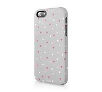 Tirita Hard Phone Case Compatible with iPhone 11 Pro Max Love Floating Falling Hearts Rain Polka