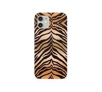 Tirita Hard Phone Case Compatible with iPhone 15, hard cover, snap-on Animal Print Wild Animals - Tiger Print Black Copper