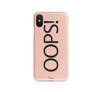 Tirita Hard Phone Case Compatible with iPhone Xr Cover Summer Tropical Seaside Paradise Oops! Icon