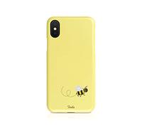 Tirita Hard Phone Case Compatible with Samsung Galaxy S10 Hard Cover PRINTED GLITTER, NOT REAL GLITTER Honey Bees Busy Bee