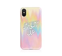 Tirita Hard Phone Case Compatible with Samsung Galaxy S10 Plus PRINTED GLITTER, NOT REAL GLITTER Ombre Iridescent Holographic Rose Gold Hearts Stars Palm Leaves