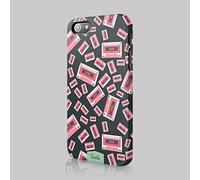 Tirita Hard Phone Case Cover Compatible with iPhone 11 Pro Comic Funny Retro 80s Lightning Bolt Cassette Tape