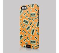 Tirita Hard Phone Case Cover Compatible with iPhone 11 Pro Max Comic Funny Retro 80s Lightning Bolt Cassette Tape