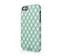 Tirita Hard Phone Case Cover Compatible with iPhone 12 & 12 Pro Ocean Wildlife Mint and White Seaweed