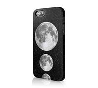 Tirita Hard Phone Case Cover Compatible with iPhone 12 & 12 Pro PRINTED GLITTER, NOT REAL GLITTER Luna Moon Space Stars and Moons